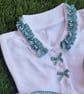 Sophia's Personalised Handmade 4-Piece School Sets -Green & White - Image 2