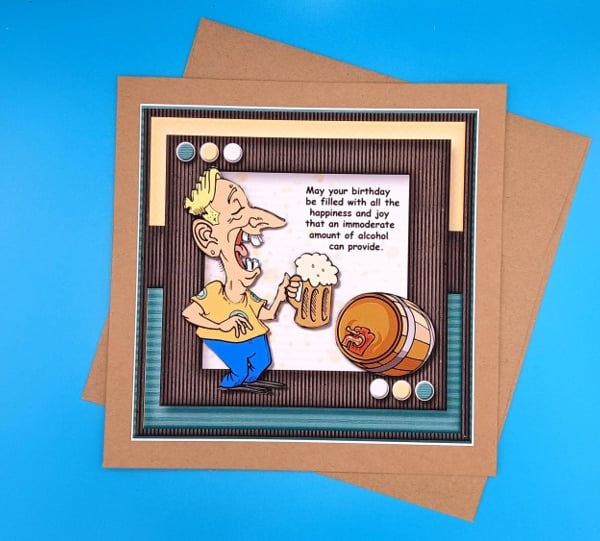 Summer Seconds, Funny Male Card, Large