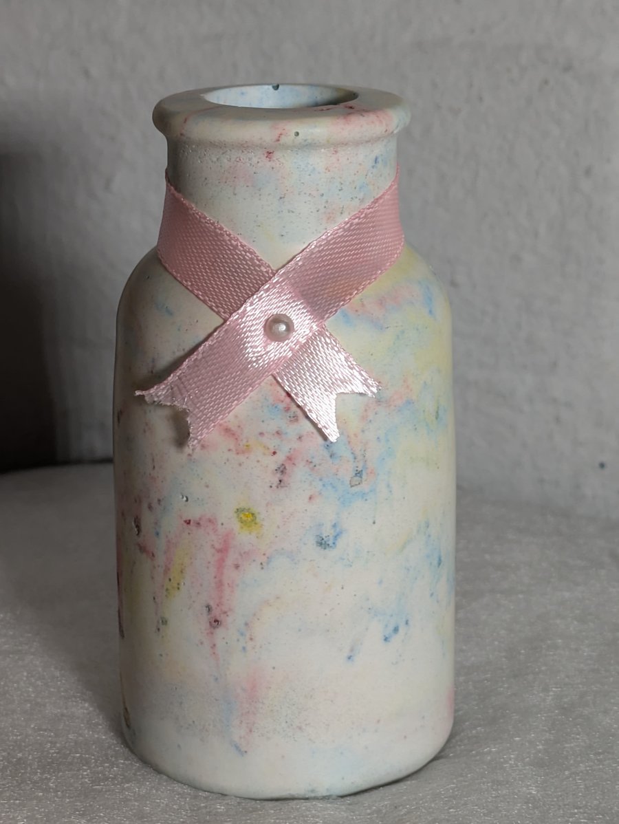 Tie Dyed Milk Urns 