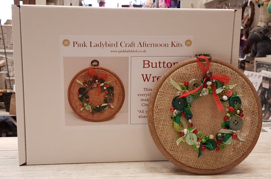 Craft Afternoon Kits - Button Wreath