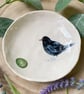 Blackbird Handmade Ceramic Dish, Garden Bird Dish - Image 3