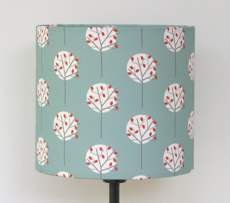 Moonlight tree drum lampshade