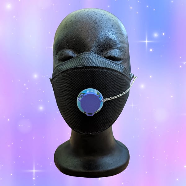 Purple SIP valve cap with silver keeper