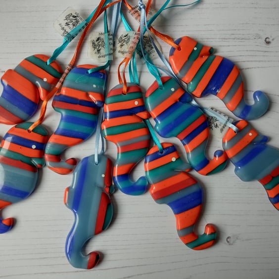 Beachy Blues Seahorse Suncatcher, Perfectly Imperfect