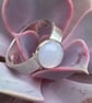 Sterling Silver Ring with Blue Lace Agate Gemstone, Size M, Hallmarked - Image 5