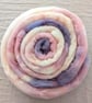 Hand Dyed Targhee Top 102g Spinning Fibre - Petal - Image 3