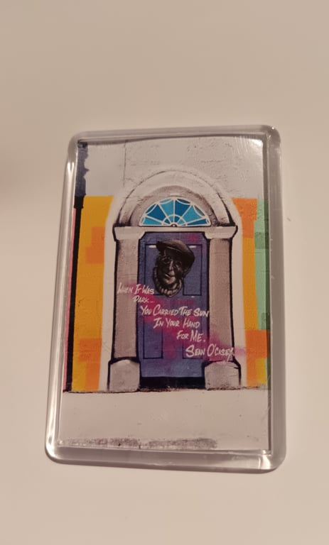 Sean O'Casey Irish playwright quote street graffiti art photography fridge magne