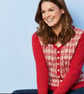 Knitting Pattern for festive floral cardigan 