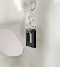 Black Agate Chainmaille Earrings  - Image 8