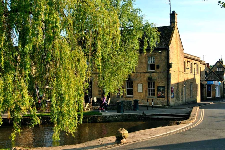 Old Manse Hotel Bourton On The Water Cotswolds Photograph Print