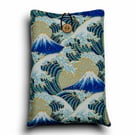 Mount Fuji & Wave Book Sleeve – Japanese Cotton Book Protector