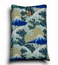 Mount Fuji & Wave Book Sleeve – Japanese Cotton Book Protector