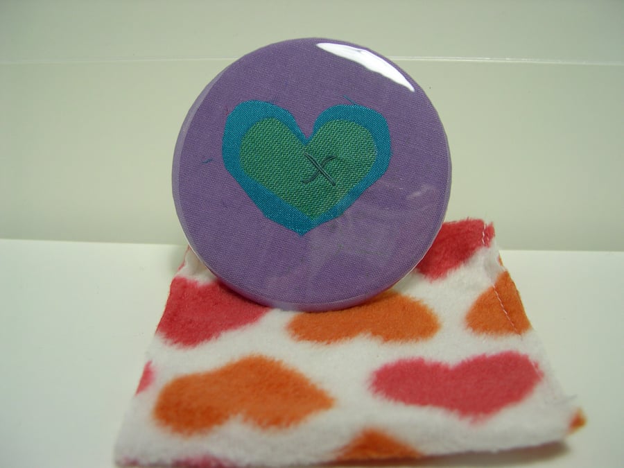 Heart  Pocket Mirror