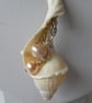 Shell, Pearl and Crystal Pendant - Image 4