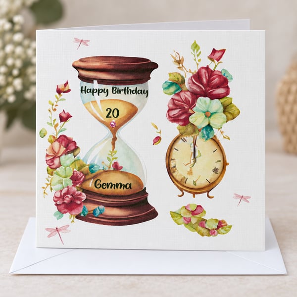 Personalised Birthday Card for Her Happy Birthday Bestie Cousin Friend Sister