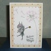 fantasy fairy greetings card (ref 942)