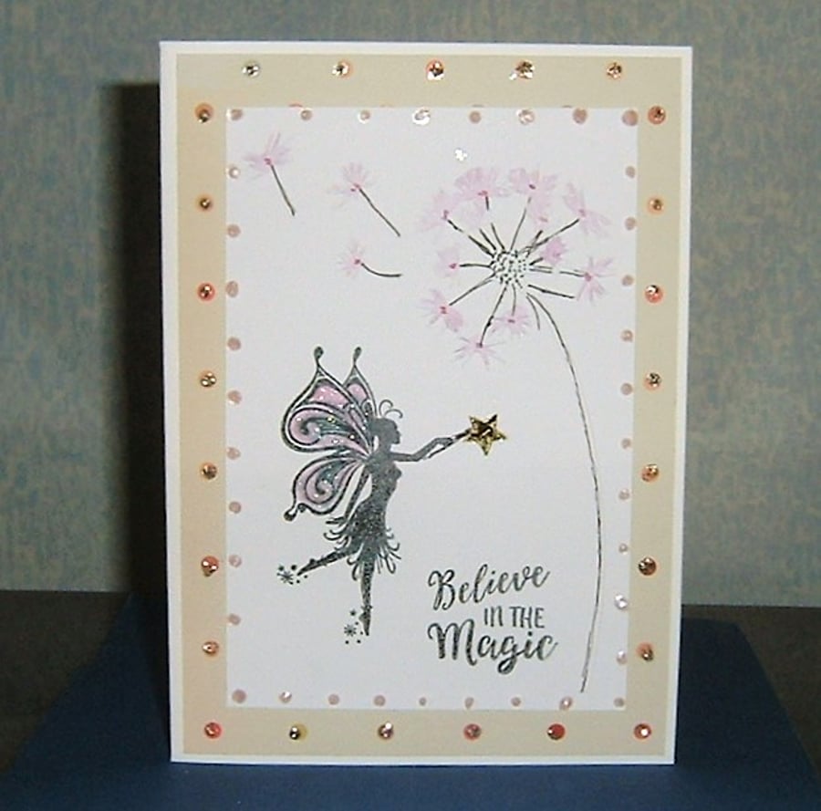 fantasy fairy greetings card (ref 942)