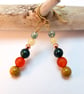 Carnelian, Agate And Copper Earrings - Handmade In Devon - Free UK Delivery - Image 9