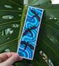 Handmade Blue Swirl Dragon Bookmark