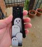 Hand Painted Halloween Ghost Bookmark – Cute Ghost Family Wooden Bookmark - Image 3
