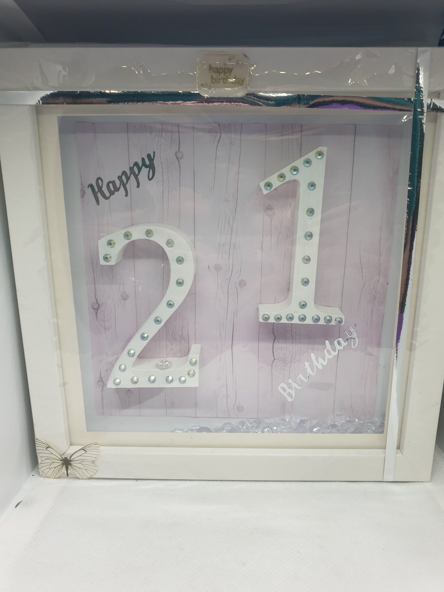 hand made shadow box age 21