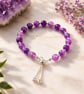Handmade Genuine Amethyst AHandmade Genuine Amethyst Braceletdjustable Bracelet 