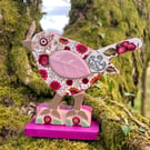 Bone china Mosaic Bird ornament