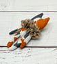 Hand Painted Miniature Cat Art Doll in Calico - Image 8