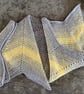 Grey and lemon crocheted baby blanket, unisex baby blanket, baby gift idea - Image 3