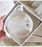 Son Memorial Round Feather Bauble, In Memory of Son, Round Glass Christmas Ornam - Image 2