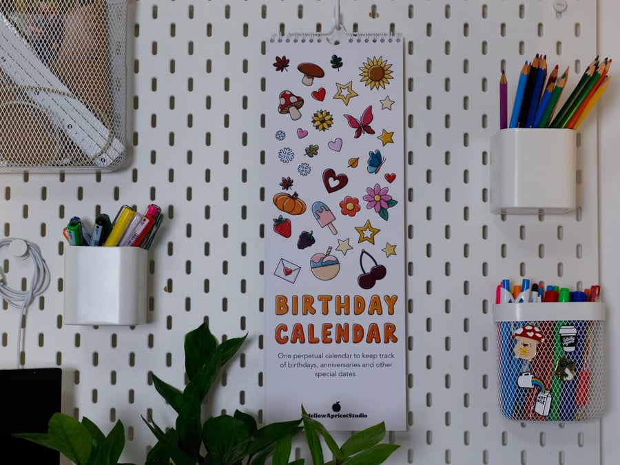 Perpetual Birthday Calendar