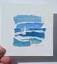 Turn the Tide - Original miniature collage. Unmounted  - Image 2