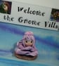 Tiny Blossom Gnome 'Lyla' flower tableau OOAK Sculpt by Ann Galvin - Image 3