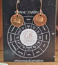 Aquarius Copper Zodiac Earrings