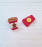 Gingerbread Latte coffee cup earrings - Image 4