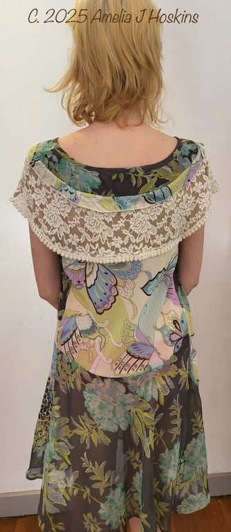 Jade Moss Voile Diamonds Dress