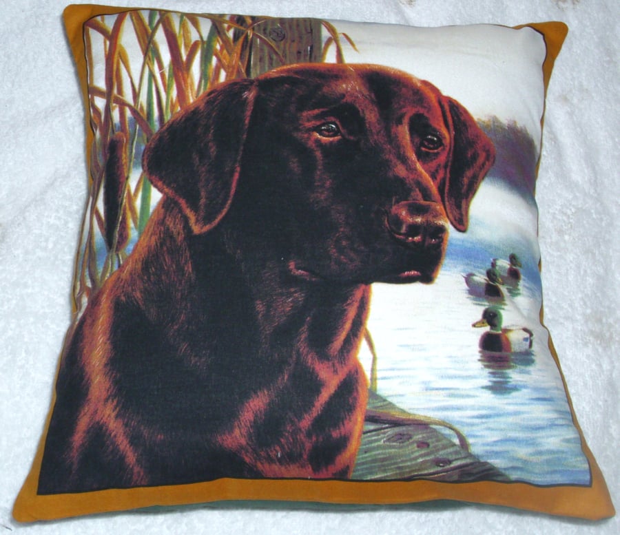 lovely Honey Labrador cushion