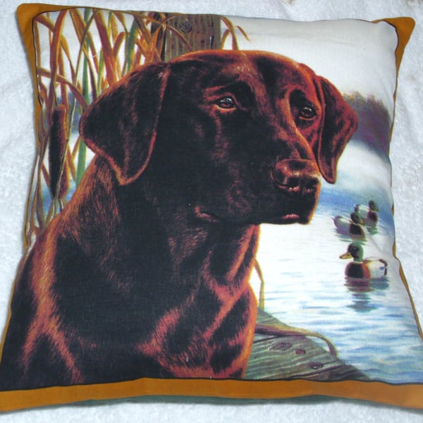 lovely Honey Labrador cushion