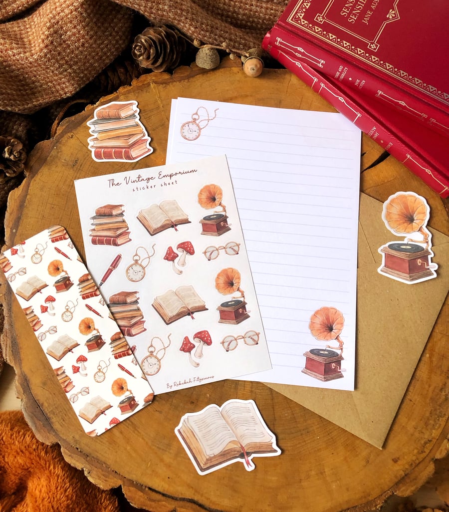 Vintage Stationery Set - A4 and A5 Writing Paper