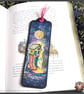 Enchanted Realms themed handcrafted Bookmark(House in a Boot)
