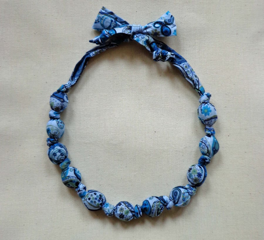 Liberty Print Fabric Necklace