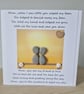 Handmade Pebble Art Mum Card: Birthday or Mother's Day