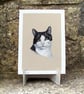Black and White Cat - Fine Art Print - Image 2