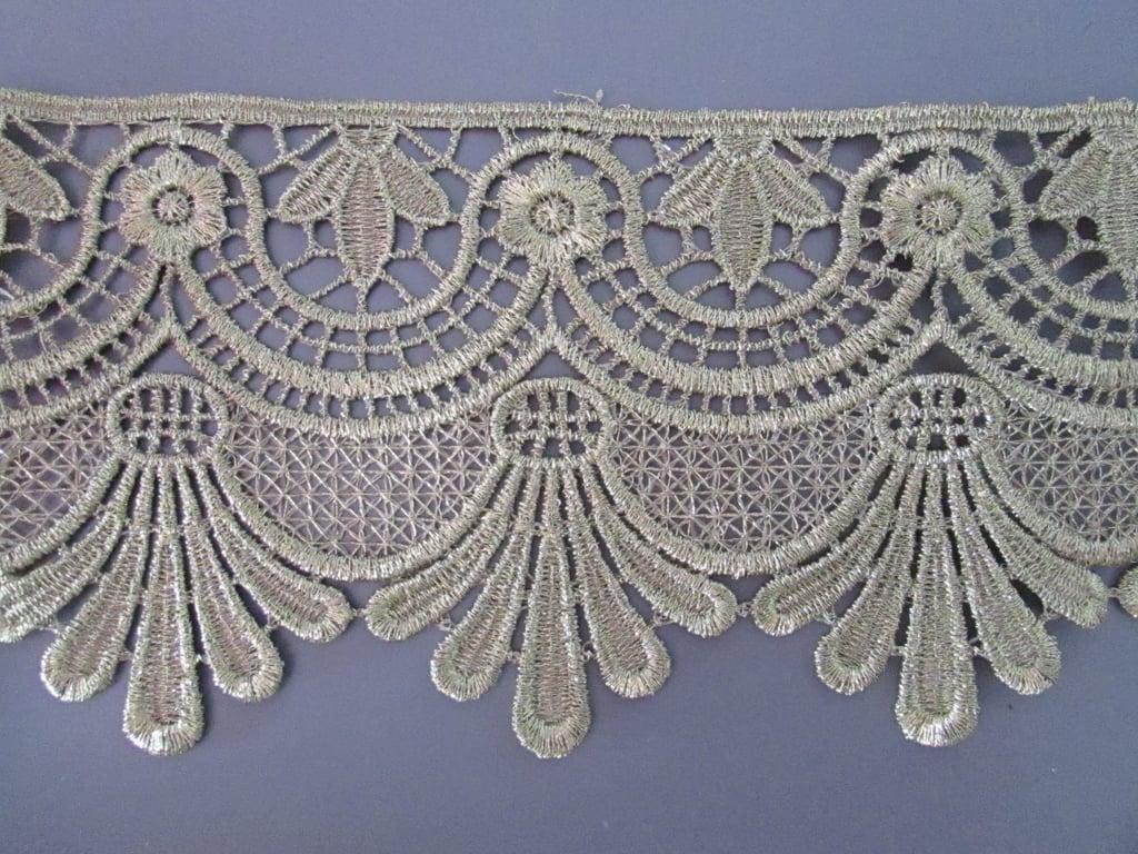 Metallic Gold Venise Guipure Lace sold by the metre