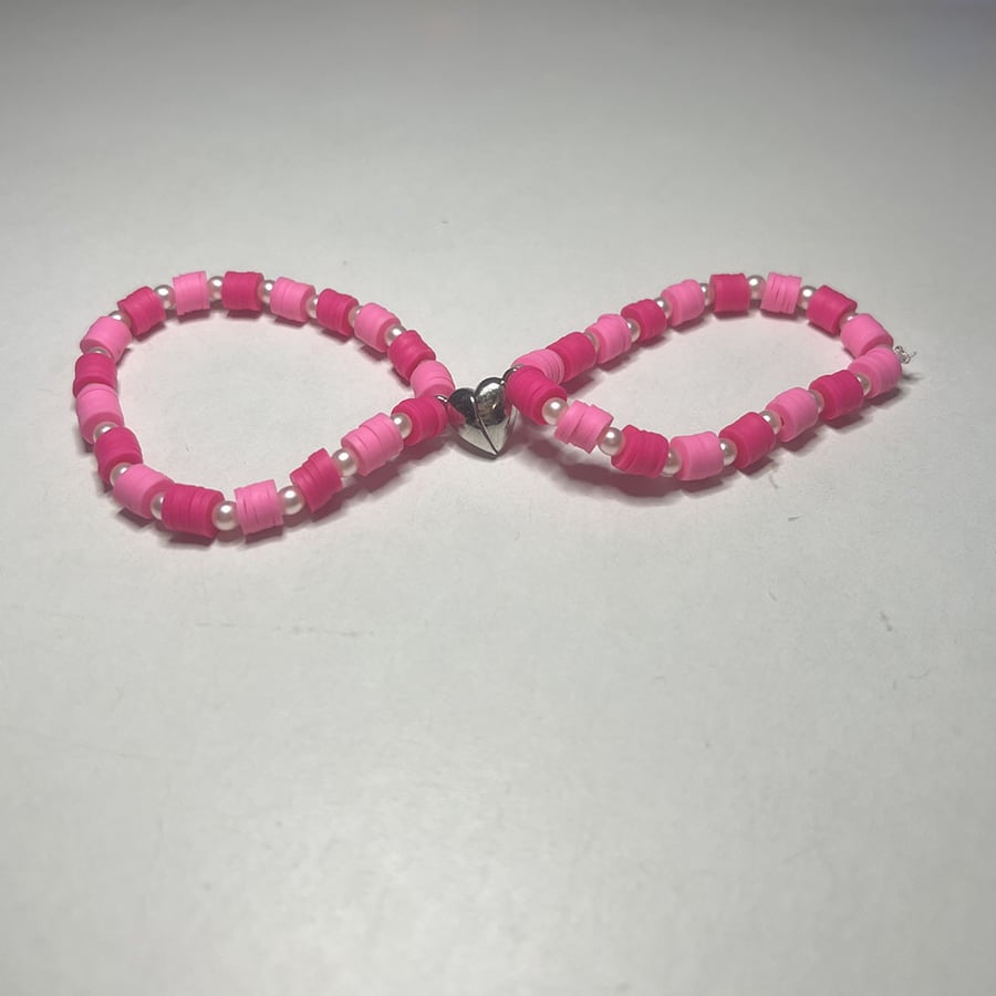 Magnetic Heart Bracelets Matching Couples Bracelet Friendship Beaded  Bracelets - Main Image