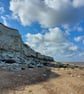 A5 Greeting Card Hunstanton Beach Cliffs 