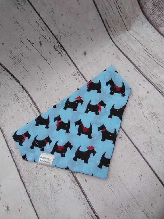 Festive Dog Bandana over the collar dogs Christmas