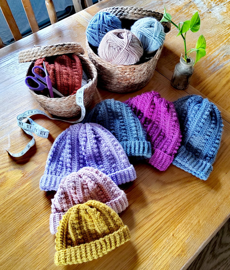 Ramble On Beanie (Digital Crochet Pattern)