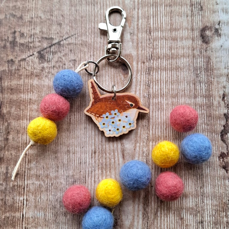 Wren Bag Charm