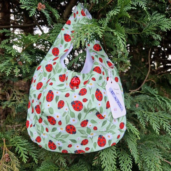 Children's Green Ladybird Shoulder bag 